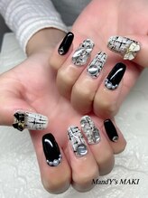 マンディーズ(MandY's)/ツイード/ブラック/ストーン