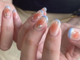 チークフレンチネイル