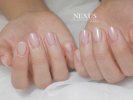 オーロラ×微細なラメネイル