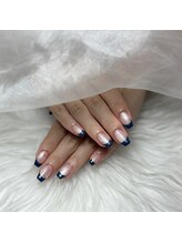 ユジャスタイル(Yooja style)/キラキラフレンチネイル