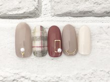 カラン 焼津店(CALIN)/チェック柄ネイル