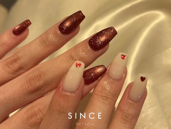 シンス(Since)/ボルドーマグネットネイル菜奈加