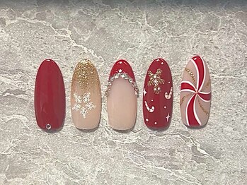 ピーチネイル 大塚(Peach Nail)/【クリスマス】シーズンネイル