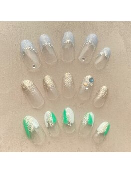 ネイルアンドアイラッシュ グレース 芦屋店(nail&eyelash Grace)の写真/【芦屋駅すぐ】フィルイン・パラジェル導入☆イベントや気分に合わせた上品で可愛いネイルで気分もUP☆
