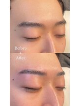眉毛男子 新宿店/Before/After