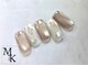 エムケーネイル(M&K NAIL)の写真/さりげない日常に華やかさを♪enoiを贅沢に使用したdesingでトレンドの指先に◎持込みdesingも可！