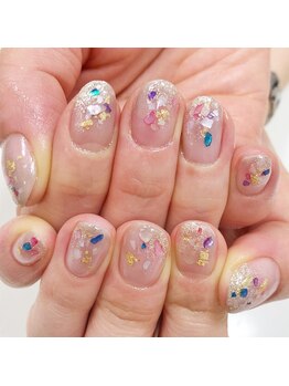 アイラッシュアンドネイル専門店 クラル(CURAR)/シェルネイル￥7980