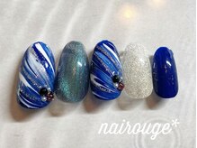 ネイル―ジュ 札幌大通店(nairouge*)/ニュアンスマーブル♪