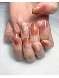 ニュアンスブラウンネイル
