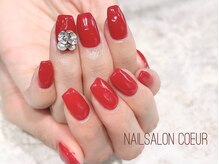 クール(Coeur)/ワンカラー＆ビジュー￥8800