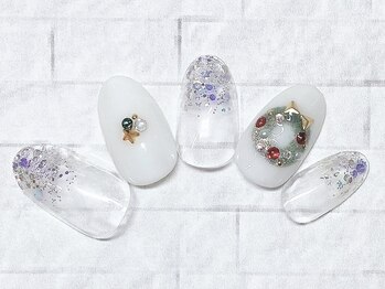 アルセア 上野御徒町店(Alcea)/クリスマスネイル　リース