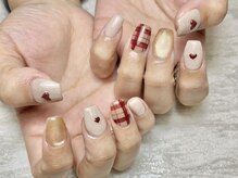 ラポール(Rapport)/チェック×ハートネイル