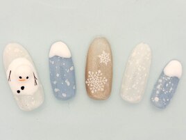 雪だるま★マグネット★雪の結晶