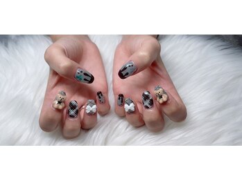 バレンタインネイル