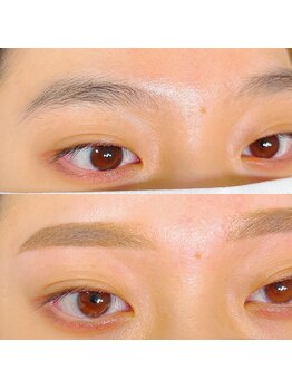 パルミエ(Palmier)/角度がある眉から平行に