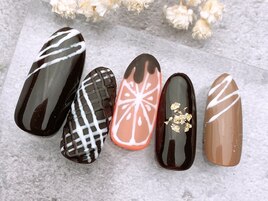 バレンタインネイル¥8980