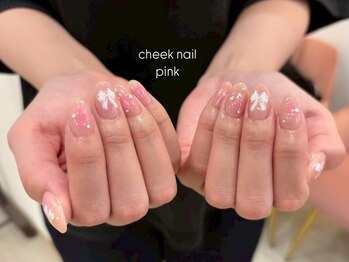 エモナネイル 博多駅前(Emona Nail)/リボン×チークネイル