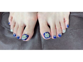 フット冬ネイル