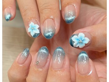 ネイルアンドアイラッシュスタジオ シュシュ(chouchou)の写真/韓国・ワンホンdesignが大人気＊初夏に向けてキラキラ可愛いパーツも幅広くご用意☆長さだし/持ち込みも◎