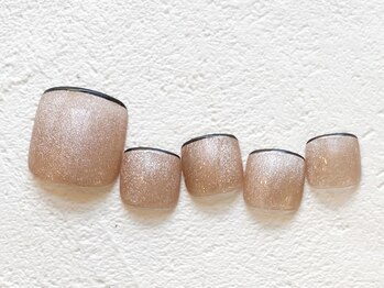 リーチェ ビューティアンドネイルサロン 大名店(Beauty&Nail Salon)/シンプルフットデザイン☆