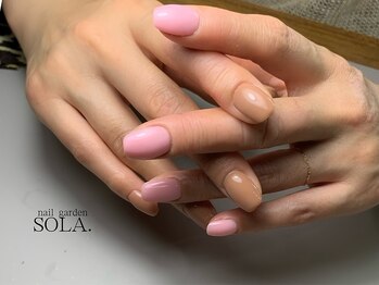 シンプル×春ネイル