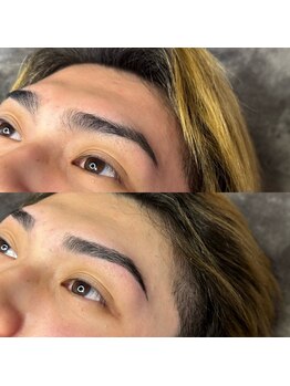 ボスブロウ 金山駅前店(BOSS BROW)/ 【メンズ眉毛】 before after