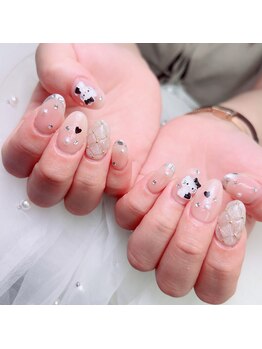 アートネイル ギャラリー(Art nail Gallery)/大人可愛いキティちゃんネイル