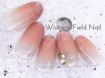 ウィスタリアフィールドネイル MONAD店(WISTARIA FIELD)/ピンクグラデ ワンポイント