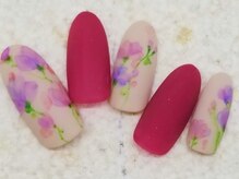ネイリックス アヴェニール(NAILX avenir)/押し花風たらしこみフラワー