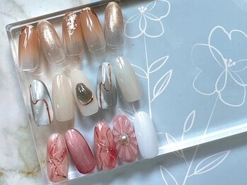 ユニオンネイル川崎(UNION NAIL)の写真/【HAND定額アート¥5980～】11時～17時までジェルオフ無料☆毎月変動するデザインはブログ要チェック!!