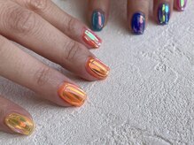 ジュイール ネイル 千葉店(Jouir nail)/オーロラフィルムを埋め込んで