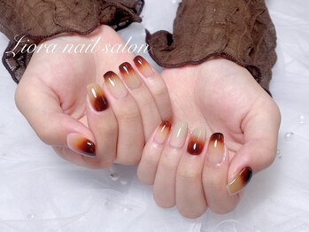 秋ネイル グラテーション