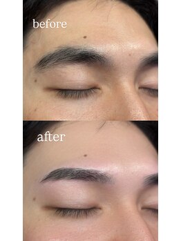 スティムラッシュ 銀座店(Stimu lash)の写真/【アイブロウが得意なスタッフ在籍】骨格に合わせた美眉で、垢抜けた印象に♪