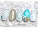 シェル×ドロップネイル￥9000