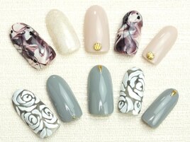 マーブル×カラー：マットアート