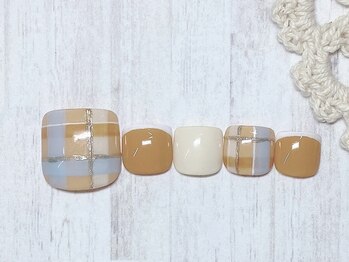 アルセア 上野御徒町店(Alcea)/チェックネイル フレンチ 春