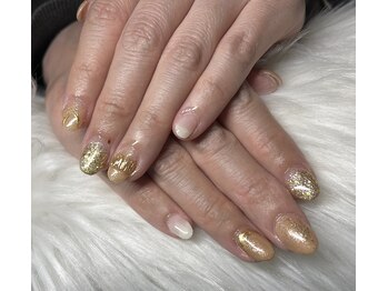 華やかオフィスネイル