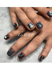 メンズブラックネイル