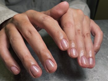 オムネイル 渋谷(HOMME NAIL)/クリアジェル ¥4.400