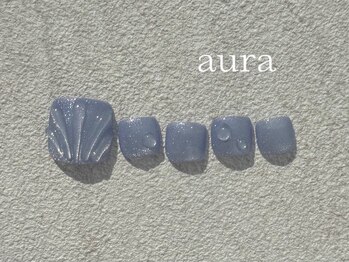 アウラ(aura)の写真/【フットスパ・スクラブ・プチマッサージ付】余白のある空間でまるでスパのようなフットケア・ネイルを☆