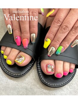 ネイルサロン ヴァレンタイン(nailsalon Valentine)/フット定額デザイン