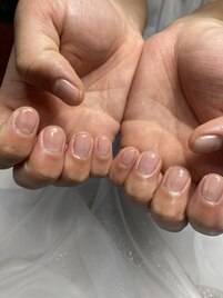 クリアネイル　メンズネイル