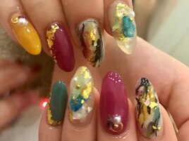 金箔シェルネイル