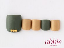ネイルサロンアビー 北千住店(abbie)/カーキ×ゴールド　￥9438