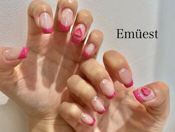 ネイル エミュスト(Nail Emuest)/個性派ネイル/フレンチ/Mai