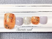 スエルテ ネイルサロン 北千住店/シンプルべっ甲フット　¥9000