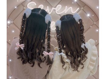 セブンティーン(Seventeen)/編みたらしハーフツイン