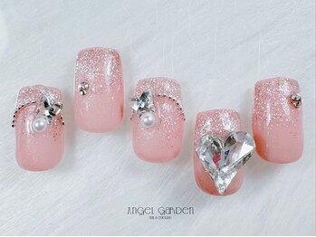 エンジェルガーデン 青山店(Angelgarden)/ハートビジューネイル