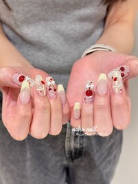黄色フレンチ　さくらんぼ