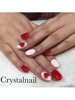 クリスタルネイル ボンベルタ橘店(CRYSTAL NAIL)/ハートネイル